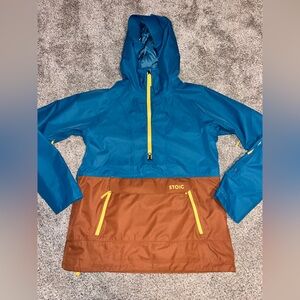 Stoic Anorak Pullover Shell, half zip, Size Xs Unisex Euc